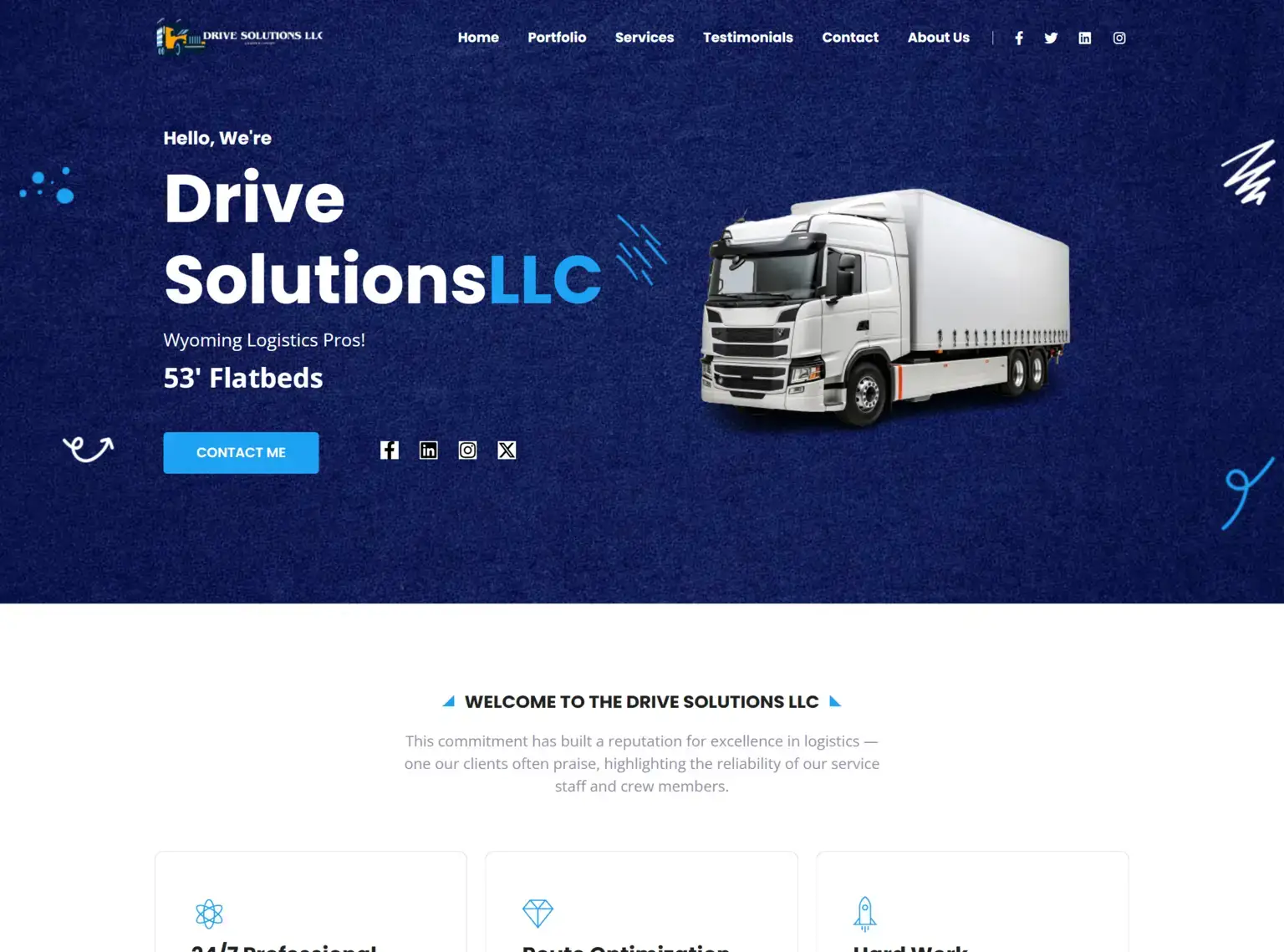Drive Solutions LLC transportation services website