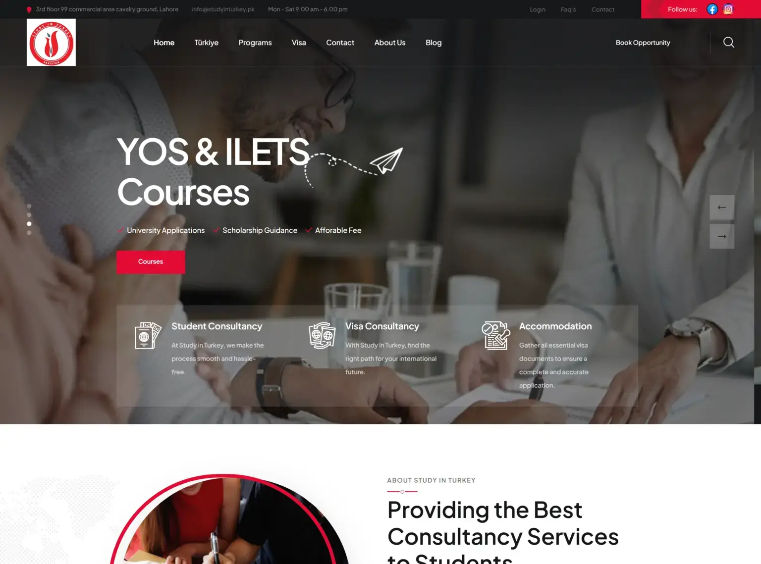 Study In Turkey education platform website